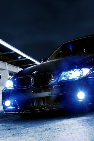 Чёрный БМВ обои