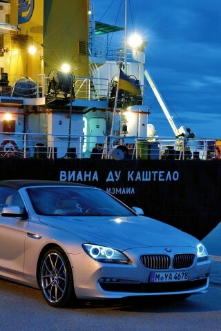 BMW 6 в порту обои