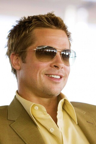 Брэд Питт в очках обои