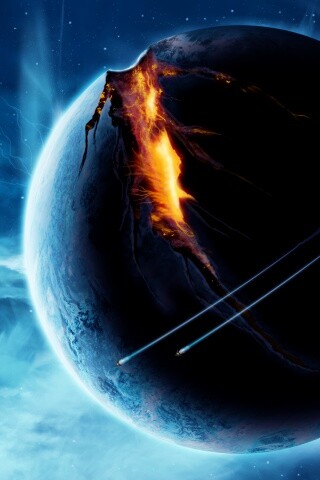 Эвакуация с гибнущей планеты обои