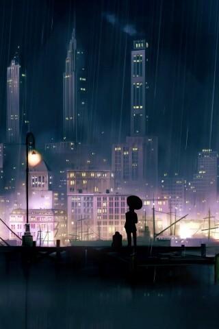 Дядька с зонтиком же обои