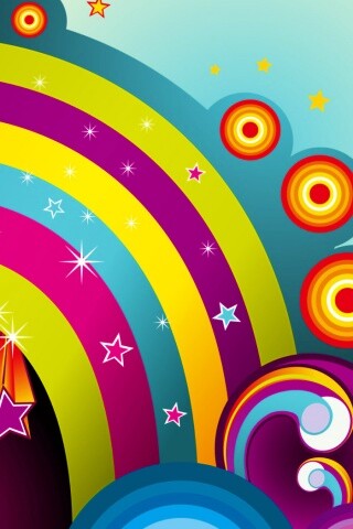 Векторные радуги обои