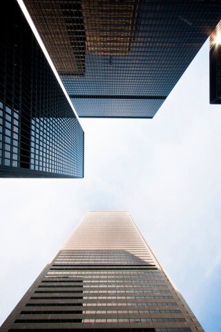 Небоскребы уходящие в облака обои