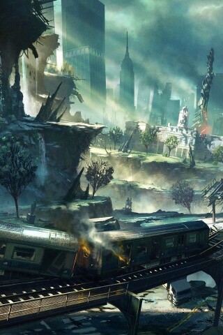 Развалины Нью-Йорка обои