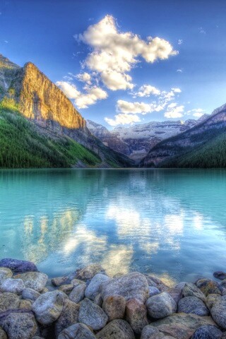 Горное озеро обои