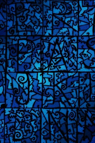 Витражные буквы обои