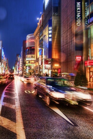 Ночное движение обои