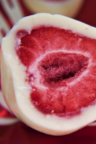 Клубника в белом шоколаде обои