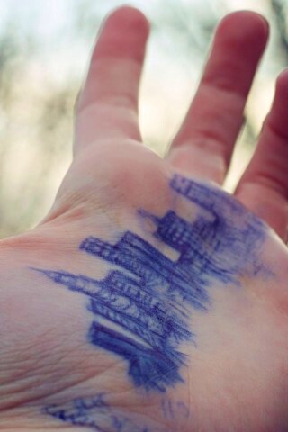 Город на ладони обои