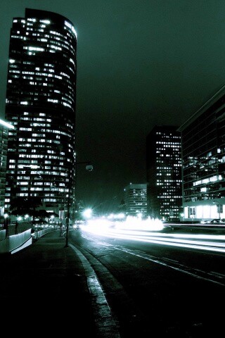 Ночные огни мегаполиса обои