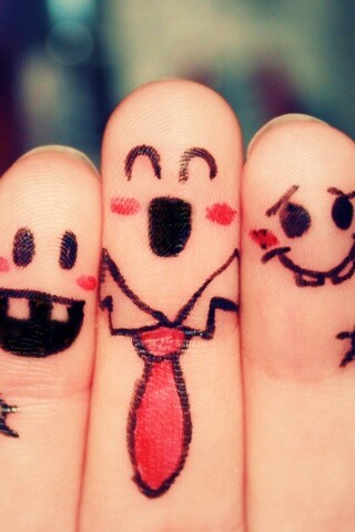 Пальцы-друзья обои