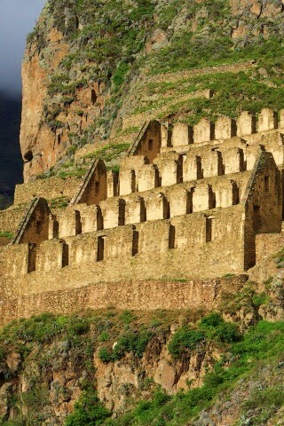 Руины в скалах Перу обои