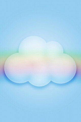 Облако за радугой обои