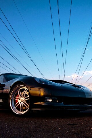 Чёрное авто обои