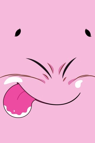 Розовый монстрик обои