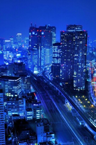 Ночной город обои