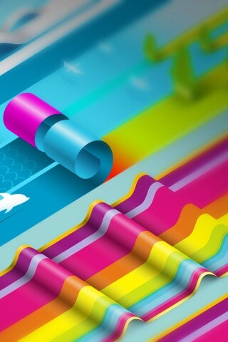 Аппликация из цветной бумаги обои