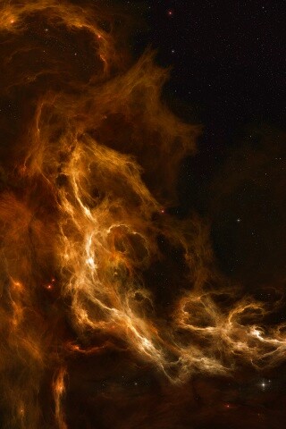 Яркая космическая туманность обои