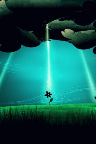 Свет для цветов обои