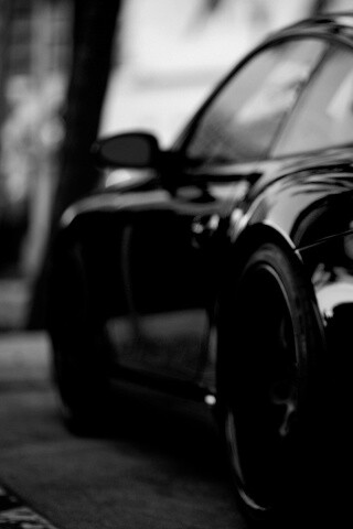 Черный порш обои