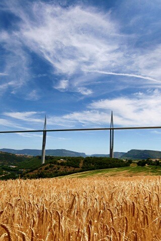 Мост над долиной обои