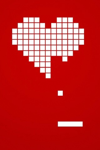 Уровень в виде сердца обои