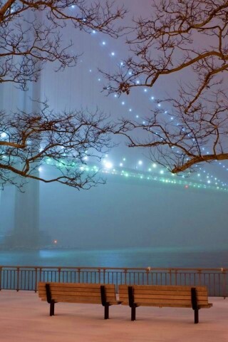 Вечер в Нью-Йорке обои