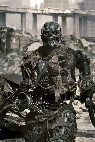 Терминатор на развалинах обои