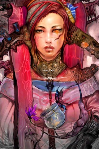 Странная девушка обои