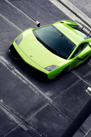 Зелёный Ламбо обои