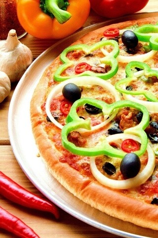 Пицца с паприкой обои