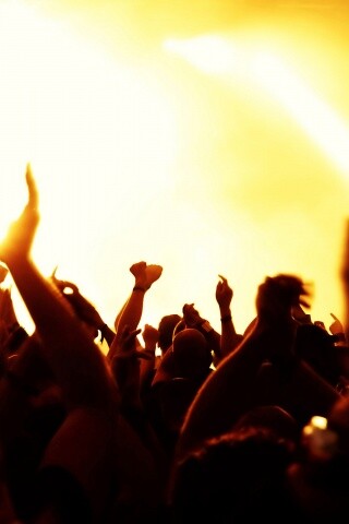 Руки людей на концерте обои