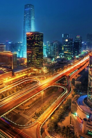 Городская развязка обои