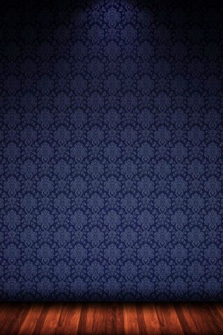 Комната с узорными обоями обои