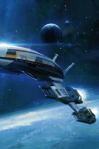 Корабль Normandy обои