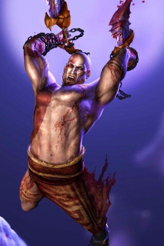 Кратос против монстра обои