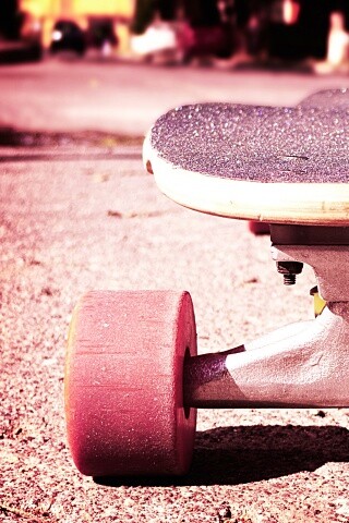 Скейтборд на солнце обои