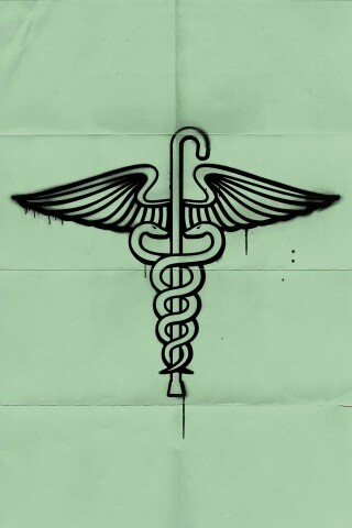 Змеи на трости — граффити обои