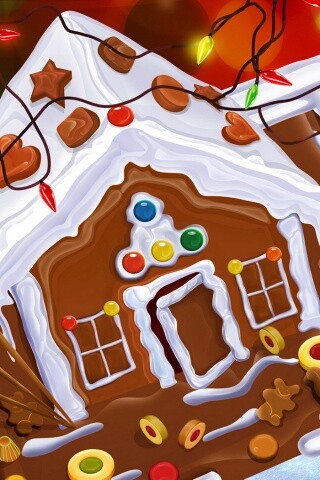 Пряничный домик обои