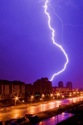 Молния обои
