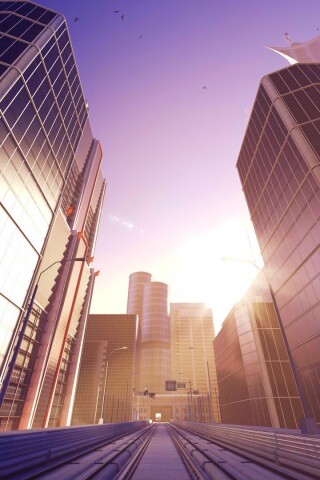 Улица из Mirrors Edge обои