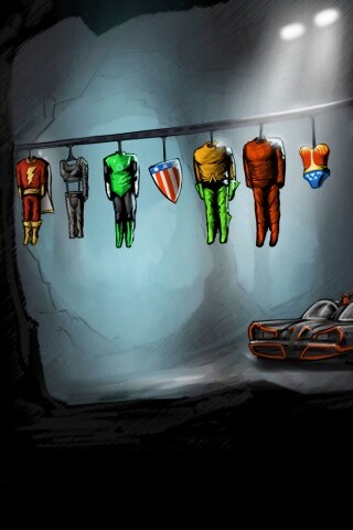 Пещера супергероев обои