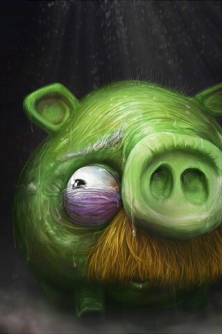 Свинья из Angry Birds обои