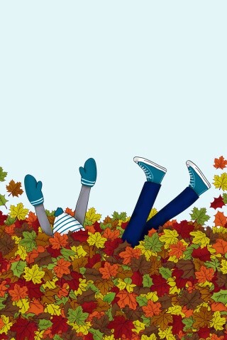 Опавшие листья обои