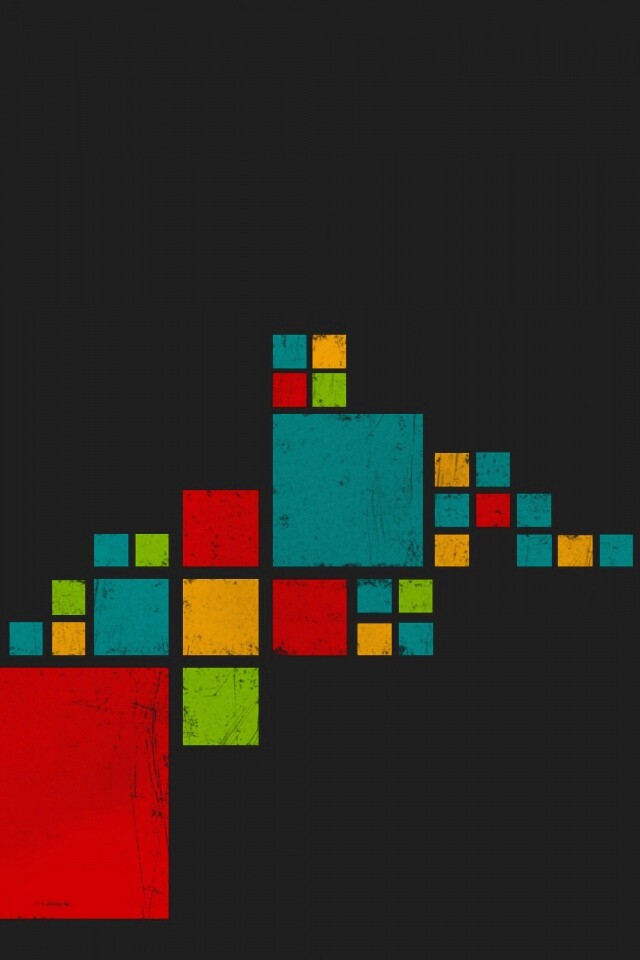 Цветные кубы обои