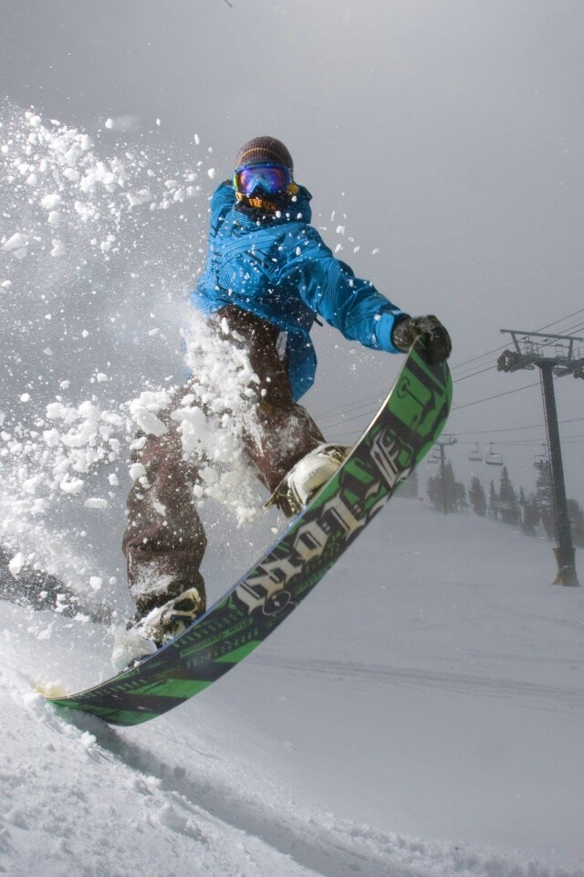 Сноубордист обои