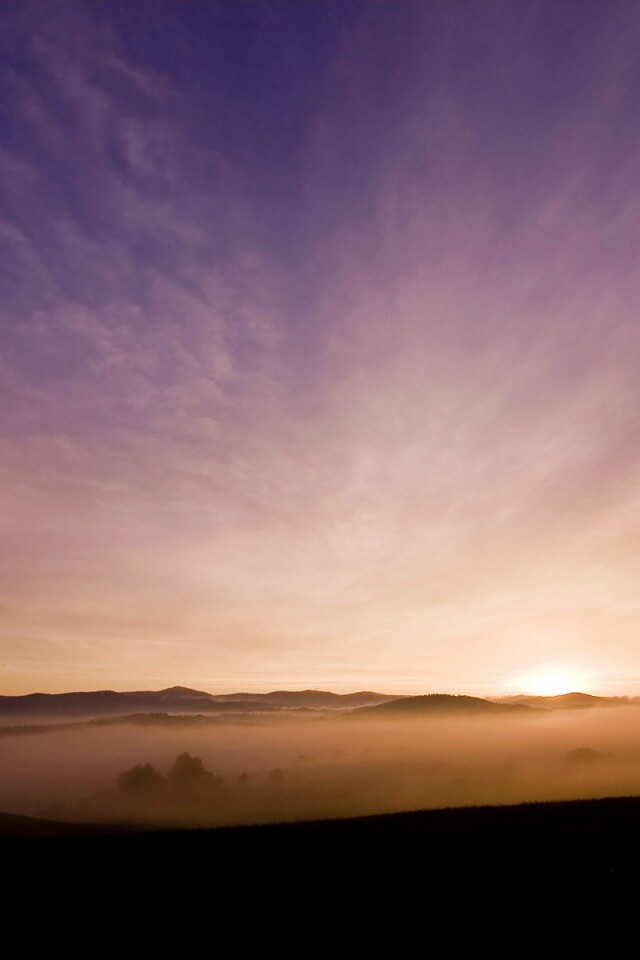 Утренний туман обои