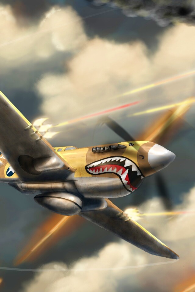 Истребитель акула обои