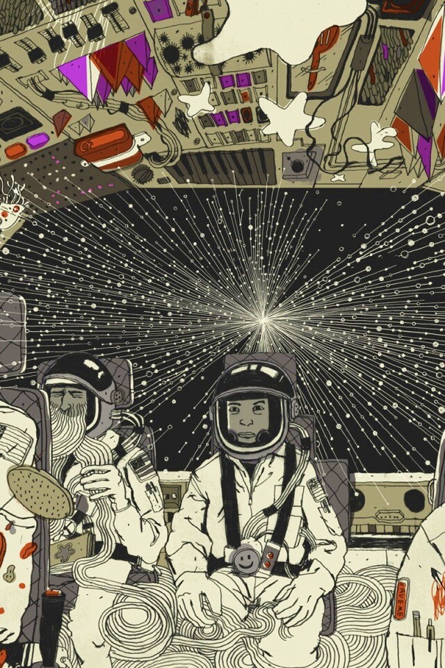 Упоротые космонавты обои