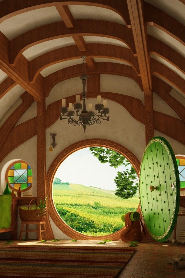 Дом хоббитов обои